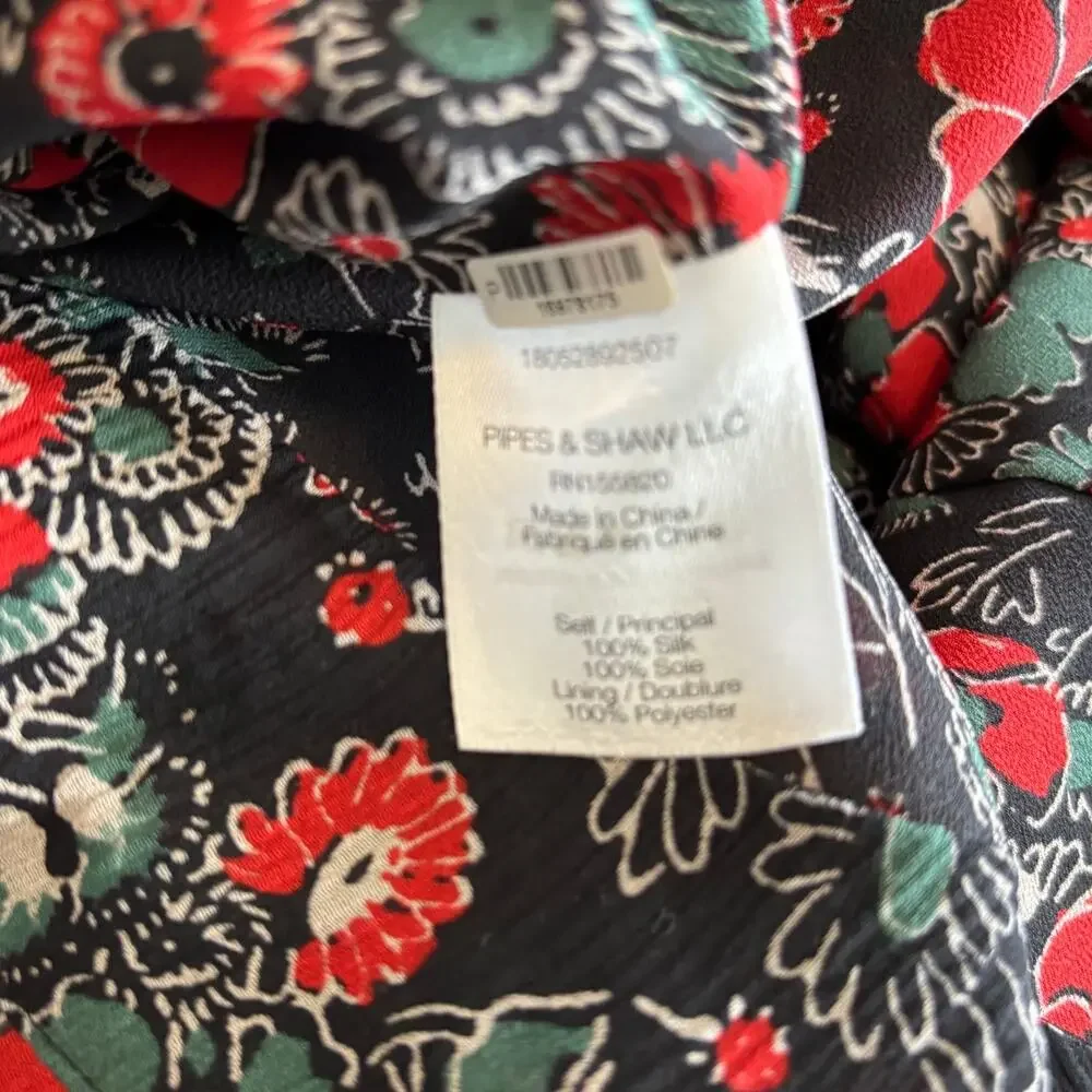 Veronica Beard Silk Ballard Ruched Floral One Shoulder Mini Dress 4